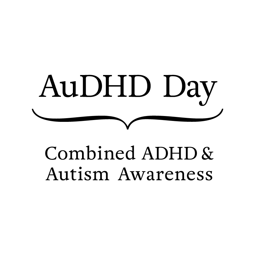 AuDHD Day logo black on white