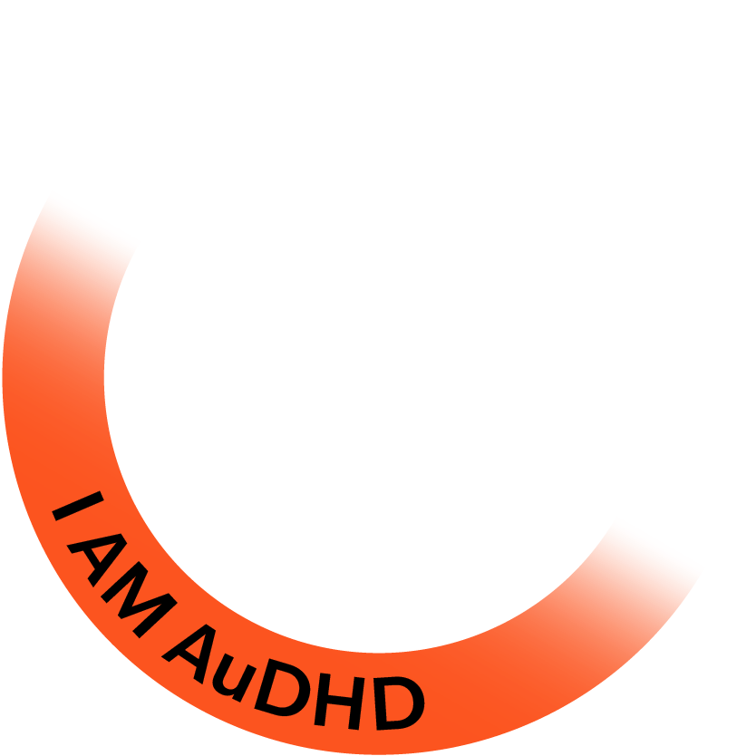 I am AuDHD badge